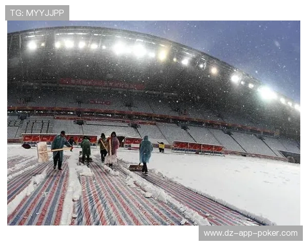 大雪导致比赛多次中断，工作人员连夜清理场地确保完赛